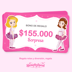 Bonos regalo Beautyland Spa para Niñas Barranquilla Plan Sorpresa